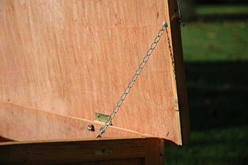 Dobar Kaninchenstall mit Zinkwanne aus Nadelholz, einstöckig - 9
