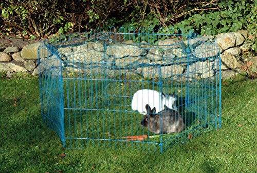 Kaninchengehege, Dobar, einstöckig, 6-eckiges Freilaufgehege - 8